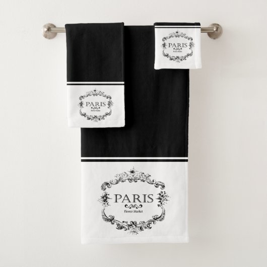 Ensemble de serviettes de bain du marché aux fleur (En situation)