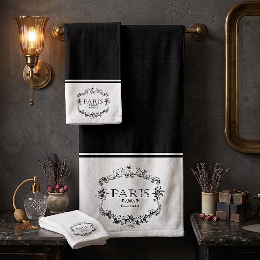 Ensemble de serviettes de bain du marché aux fleur