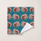 Ensemble de serviettes de bain Écureuil roux fréné (Gant de toilette)