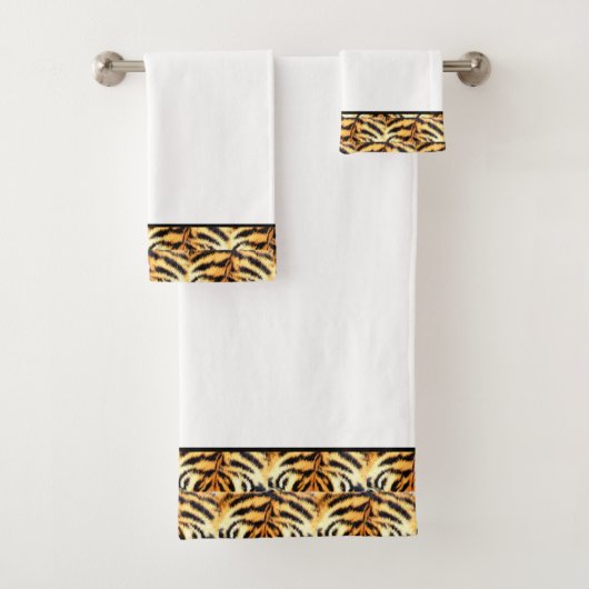 Ensemble de serviettes de bain élégantes à motif d (En situation)