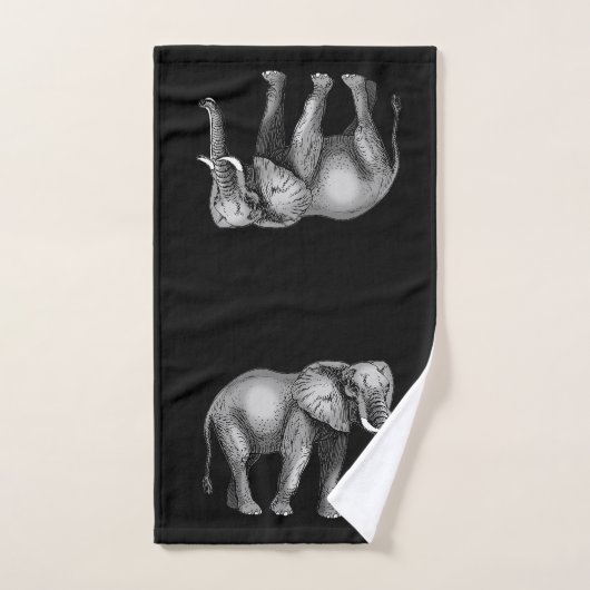 Ensemble de serviettes de bain éléphant (Serviette à main)