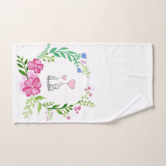 Ensemble de serviettes de bain éléphant (Serviette à main)