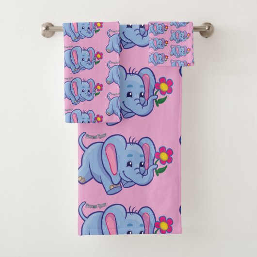 Ensemble de serviettes de bain Éléphant Daisy dans (En situation)