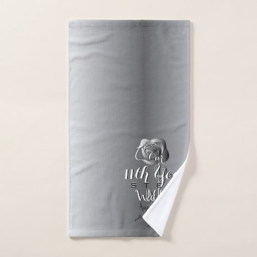 Ensemble de serviettes de bain en acier Rose 11e a (Serviette à main)