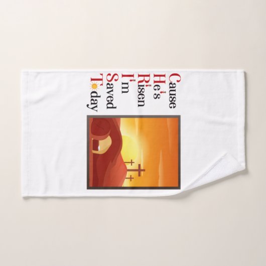 Ensemble de serviettes de bain en acronyme Christ (Serviette à main)