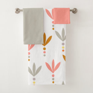 Ensemble de serviettes de bain en argent et or