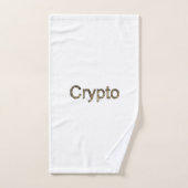 Ensemble de serviettes de bain en Bitcoin doré (Serviette à main)