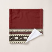 Ensemble de serviettes de bain en bois d'automne (Gant de toilette)