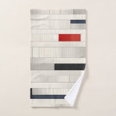 Ensemble de serviettes de bain en briques rouges (Serviette à main)