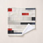 Ensemble de serviettes de bain en briques rouges (Gant de toilette)
