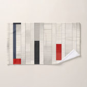Ensemble de serviettes de bain en briques rouges (Serviette à main)