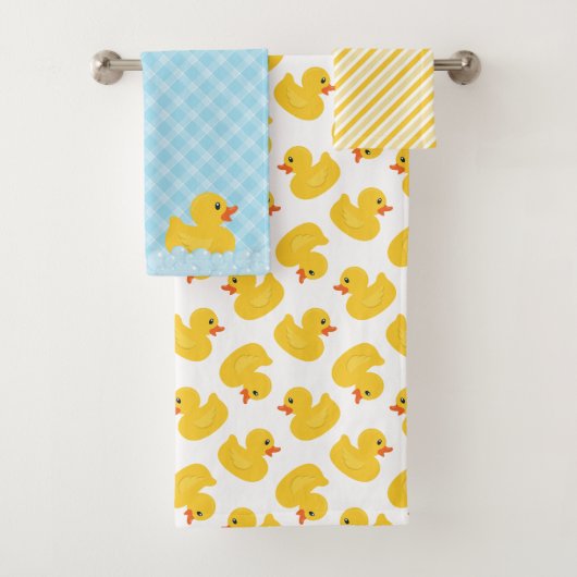 Ensemble de serviettes de bain en caoutchouc | Ble (En situation)