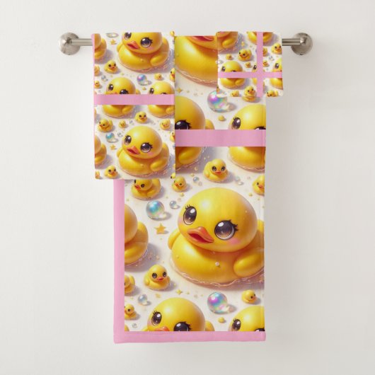 Ensemble de serviettes de bain en caoutchouc pour (En situation)