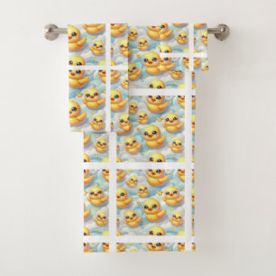 Ensemble de serviettes de bain en caoutchouc pour
