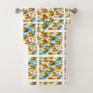 Ensemble de serviettes de bain en caoutchouc pour
