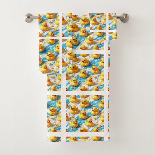 Ensemble de serviettes de bain en caoutchouc pour (En situation)