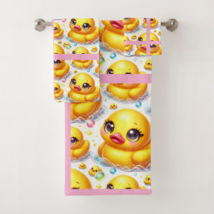 Ensemble de serviettes de bain en caoutchouc pour