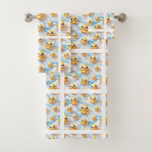Ensemble de serviettes de bain en caoutchouc pour (En situation)