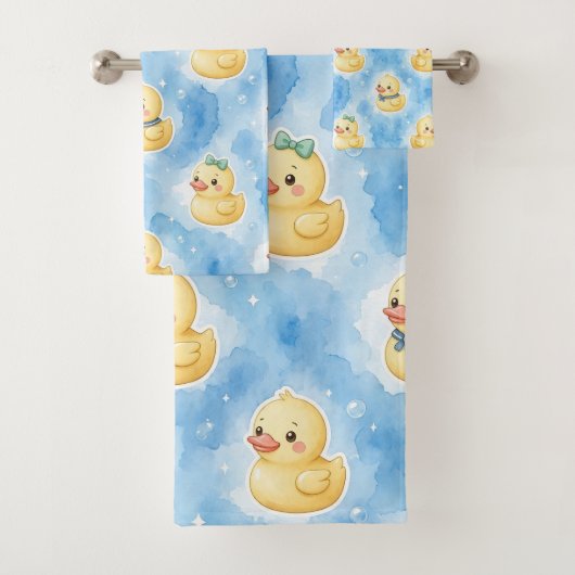 Ensemble de serviettes de bain en caoutchouc pour  (En situation)