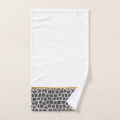 ENSEMBLE DE SERVIETTES DE BAIN EN CHARBON OR PEBBL (Serviette à main)