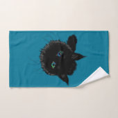Ensemble de serviettes de bain en chat noir - Choi (Serviette à main)