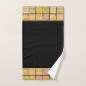 Ensemble de serviettes de bain en collage de motif (Serviette à main)