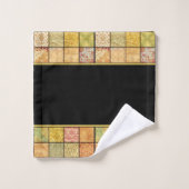 Ensemble de serviettes de bain en collage de motif (Gant de toilette)