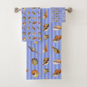 Ensemble de serviettes de bain en coquillages vint