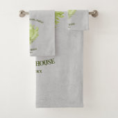 Ensemble de serviettes de bain en coquille en conc (En situation)