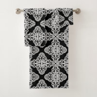 ensemble de serviettes de bain en croix celtique
