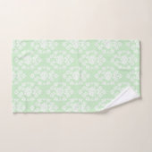 Ensemble de serviettes de bain en damas vert à la  (Serviette à main)
