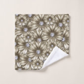 Ensemble de serviettes de bain en diamants de fleu (Gant de toilette)