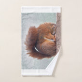 Ensemble de serviettes de bain en écureuil de Yoga (Serviette à main)