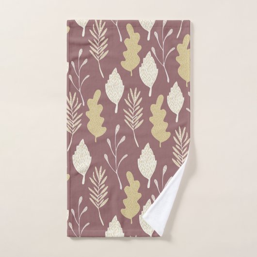 Ensemble de serviettes de bain en feuillage d'auto (Serviette à main)