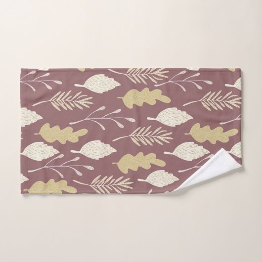 Ensemble de serviettes de bain en feuillage d'auto (Serviette à main)