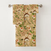 Ensemble de serviettes de bain en feuillage d'auto (En situation)