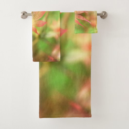 Ensemble de serviettes de bain en fibre d'automne (En situation)