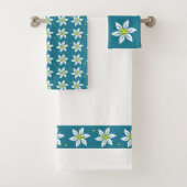 Ensemble de serviettes de bain en fleurs Edelweiss (En situation)