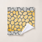 Ensemble de serviettes de bain en galets gris colo (Gant de toilette)