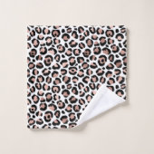 Ensemble de serviettes de bain en impression léopa (Gant de toilette)