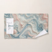 Ensemble de serviettes de bain en marbre Pastel pe (Serviette à main)