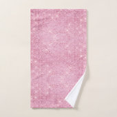 Ensemble de serviettes de bain en marbre rose et b (Serviette à main)