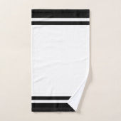 Ensemble de serviettes de bain en noir et blanc ra (Serviette à main)