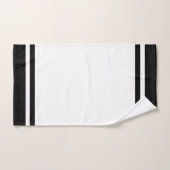 Ensemble de serviettes de bain en noir et blanc ra (Serviette à main)