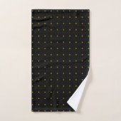 Ensemble de serviettes de bain en noir et or (Serviette à main)