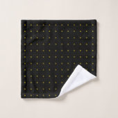 Ensemble de serviettes de bain en noir et or (Gant de toilette)