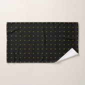 Ensemble de serviettes de bain en noir et or (Serviette à main)