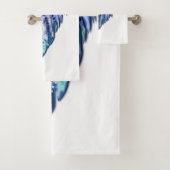 Ensemble de serviettes de bain en plumes - Couleur (En situation)