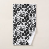 Ensemble de serviettes de bain en rayures noires m (Serviette à main)