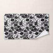 Ensemble de serviettes de bain en rayures noires m (Serviette à main)